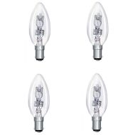 42W SBC Halogen Clear Candle - 4 PACK