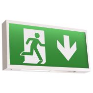 Ansell Watchman 3.5W LED Lithium Emergency Exit Sign Maintained/Non-Maintained