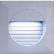 ML Knightsbridge NH016W Grey Aluminium Recessed Square Wall Light 14 White LEDs IP44 1.4W 230V