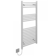 Kudox Straight Standard 400W Electric Ladder Towel Rail - White