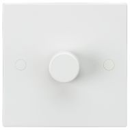 MLA Knightsbridge SN2165 (5 PACK) Square Edge White Plastic 1 Gang LED Ready Leading Edge Dimmer Switch