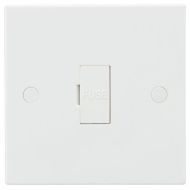 MLA Knightsbridge SN6000/10 (10 PACK) Square Edge White Plastic Unswitched Fused Connection Spur Unit 13A