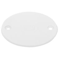 PVC Conduit 66mm Circular Box Lid - White