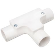 PVC Conduit Inspection Tee - 20mm White