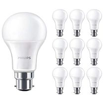 10 Pack Philips CorePro LEDbulb ND 13-100W A60 B22 827