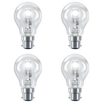 28W B22 A55 Philips EcoClassic 30 Halogen GLS - 4 PACK
