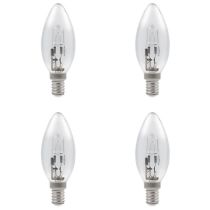 28W E14 B35 Halogen Candle - 4 PACK