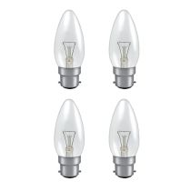 40W BC Clear Candle 35mm Pack of 4