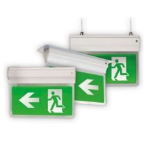 Ansell Eagle 3-in-1 LED Emergency Exit Sign- White Self Test
