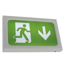 Ansell Encore 2.6W LED Emergency Exit Sign-Silver Grey