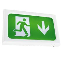 Ansell Encore 2.6W LED Emergency Exit Sign-White Self Test`