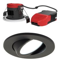ANSELL PRISM PRO LED FIRE RATED CCT GIMBAL 7W BLACK
