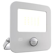 Ansell Zion LED Polycarbonate Floodlight - PIR - 20W Warm White - White