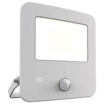 Ansell Zion LED Polycarbonate Floodlight - PIR - 50W Warm White - White