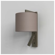Astro Ravello Bronze with Oyster Drum Shade LED Reading Light