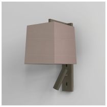 Astro Ravello Bronze with Oyster Tapered Square Shade LED Reading Light