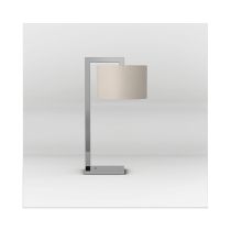 Astro Ravello Polished Chrome Table Lamp with 250mm Putty Shade