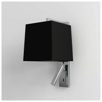 Astro Ravello Polished Chrome with Black Tapered Square Shade LED Reading Light