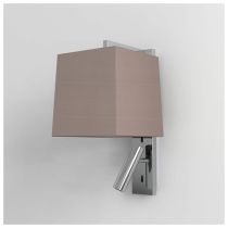 Astro Ravello Polished Chrome with Oyster Tapered Square Shade LED Reading Light