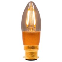BELL 4W LED Vintage Candle Dimmable - BC, Amber, 2000K (01451)