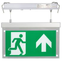 BELL Lighting 09010 Spectrum 2.5W LED Emergency Exit Blade Light Recessed Suspended with Up Legend, Maintained/Non Maintained