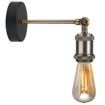 Bell Lighting Retro Vintage Wall Light - Antique Satin Nickel, ES