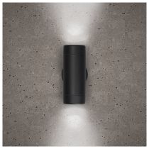BELL Luna GU10 Up/Down Wall Light - IP65, Black (lamp not included)