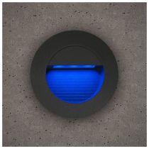 BELL Lighting 10406 Luna Round 1.2W LED Guide Light, Blue, IP54, Grey Trim