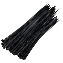 Cable Ties Black 200 x 4.8mm Black x 100  