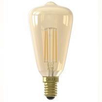 Calex LED Filament Rustik Lamp 240V 4W E14 ST48 2100K Gold Dimmable