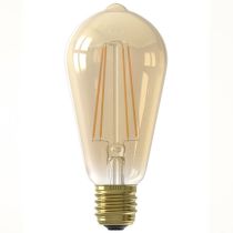 Calex Filament LED Rustic Lamp 240V E27 6W 2100K Gold Dimmable