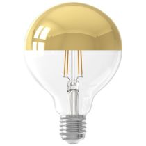 Calex Filament LED Dimmable Top Mirror Gold Globe Lamps 240V 4,0W