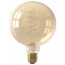 Calex Globe G125 LED lamp 240V 4W 2100K Gold Dimmable