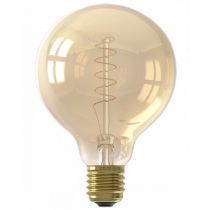 Calex Globe G95 LED lamp 4W 2100K Gold Dimmable