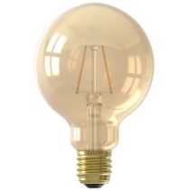 Calex LED Filament Globe Lamp 240V 2W E27 G95 Gold 2100K