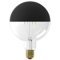 Calex LED Filament Globe Lamp 240V 4W  E27 Top mirror Black 2000K dimmable