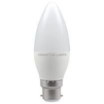 Crompton BC/B22 LED Candle Thermal Plastic Opal