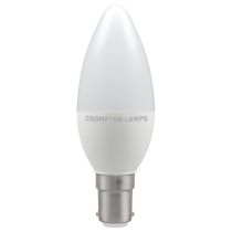 Crompton 11403 LED Candle Thermal Plastic Opal 5.5W 2700K SBC-B15