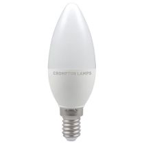 Crompton SES/E14 LED Candle Thermal Plastic Opal