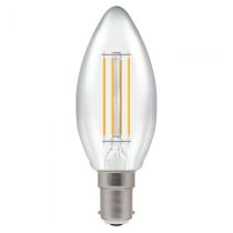Crompton 5W SBC Dimmable LED Filament Clear Candle