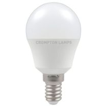 Crompton SES/E14 LED Round Thermal Plastic Opal