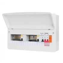 FuseBox 10 Way Dual 2x100A Type A RCD Consumer Unit and SPD