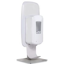 Hand Sanitiser Dispenser Wall Mount Battery Base Refillable Capability 1000ml C/W Counter Stand
