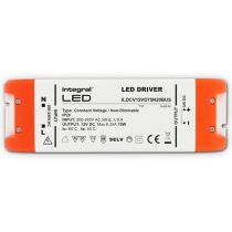 Integral 75W Constant Voltage LED Driver, 200-240VAC to 12VDC, Non-Dimmable