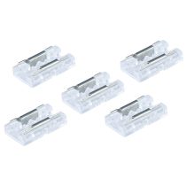 Integral Block Connector for 8mm Single Colour LED COB Strip 5PACK
