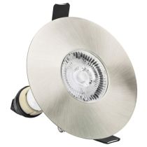 Integral LED Satin Nickel Round 70-100mm Cut-Out Fire-Rated Downlight