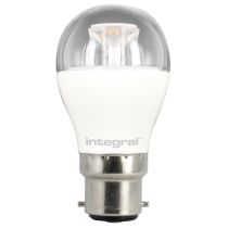 Integral LED 6.5W Mini Globe BC (B22) 2700K Clear Finish