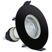 Integral LED Black Round Fire-Rated Downlight