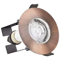 Integral LED Copper Round Fire-Rated Downlight With Insulation Guard