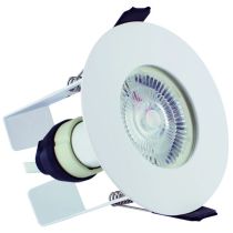 Integral LED White Round Fire-Rated Downlight With Insulation Guard